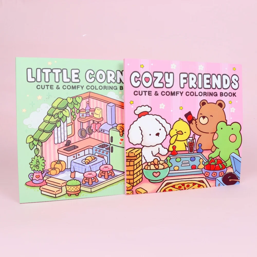2 Cozy and Stress-Relief Coloring Books: Home and Relaxation Themes - Cute Animal Characters and Unique Scene Designs
2 Cozy and Stress-Relief Coloring Books: Home and Relaxation Themes - Cute Animal Characters and Unique Scene Designs