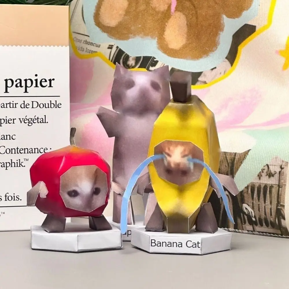 Oiiao Cat Huh Cat Paper Model Home Decoration Rotating Cat 3D Folding Paper Cat Wondering Kitten Handmade Kitten Paper Model
Oiiao Cat Huh Cat Paper Model Home Decoration Rotating Cat 3D Folding Paper Cat Wondering Kitten Handmade Kitten Paper Model