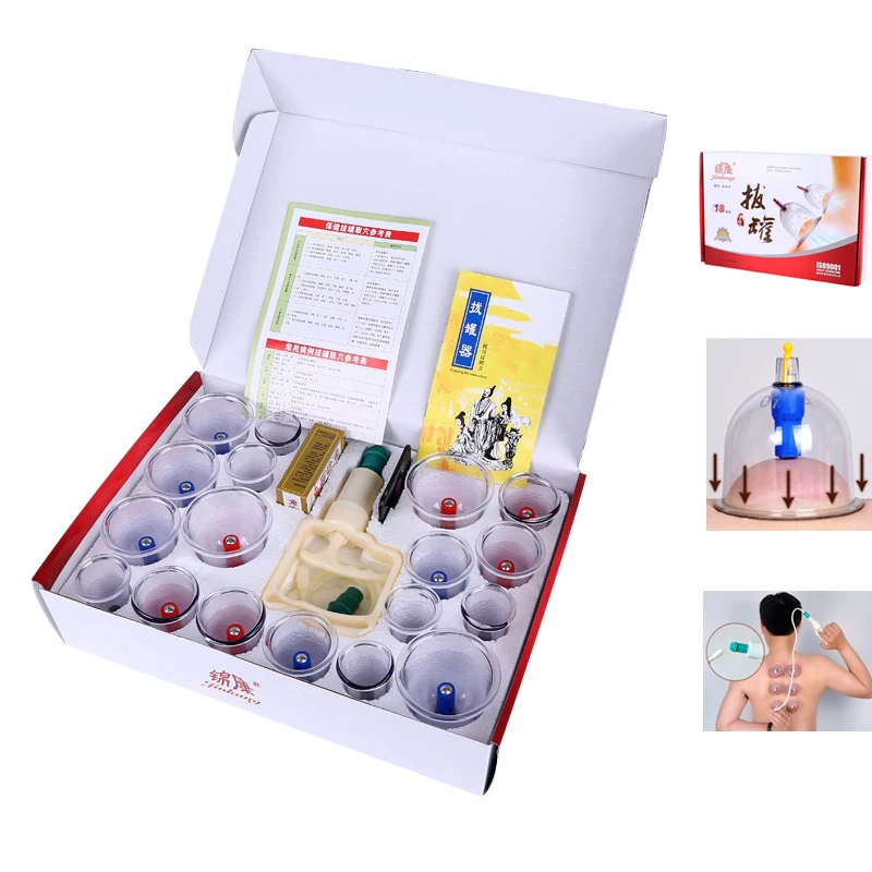 18PCS Chinese Vacuum Cupping Cups Suction Cup Magnet Therapy Set Pump Body Massager Cans for Massage Large Size Jars Health Care
18PCS Chinese Vacuum Cupping Cups Suction Cup Magnet Therapy Set Pump Body Massager Cans for Massage Large Size Jars Health Care