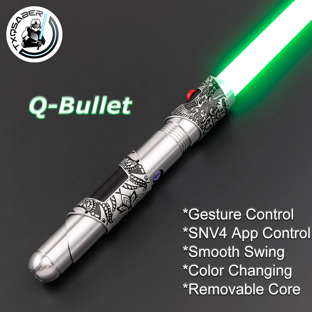 TXQSABER Lightsaber Bullet Neo Pixel SNV4 Proffie Smooth Swing App Control Metal Hilt Laser Saber Replica May Day Cosplay Toys
TXQSABER Lightsaber Bullet Neo Pixel SNV4 Proffie Smooth Swing App Control Metal Hilt Laser Saber Replica May Day Cosplay Toys