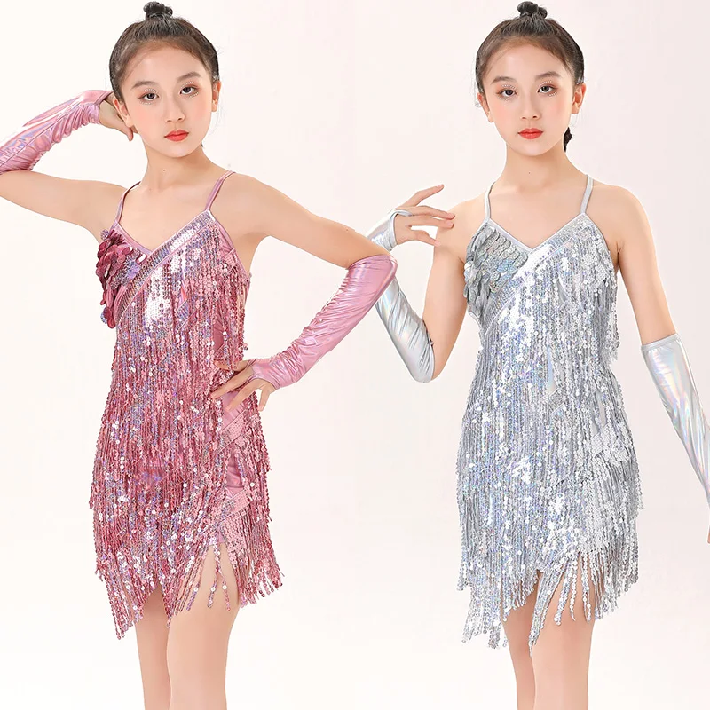 Children Professional Fringe Ballroom Latin Dance Dress For Girls stage Dancing Dresses For Kids Sequin Fringe Tassel
Children Professional Fringe Ballroom Latin Dance Dress For Girls stage Dancing Dresses For Kids Sequin Fringe Tassel