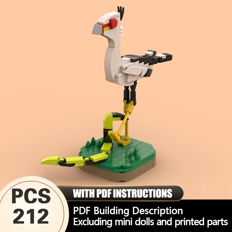 Creators Animal Series Model MOC Building Bricks Secretary Bird Modular Technology Gifts Holiday Assemble Children Toys Suit
Creators Animal Series Model MOC Building Bricks Secretary Bird Modular Technology Gifts Holiday Assemble Children Toys Suit