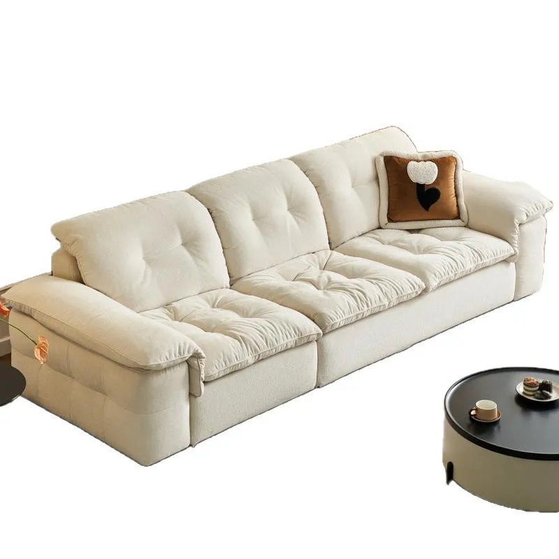 Cream wind removable chenille fabric sofa living room household, straight row small apartment removable and washable
Cream wind removable chenille fabric sofa living room household, straight row small apartment removable and washable