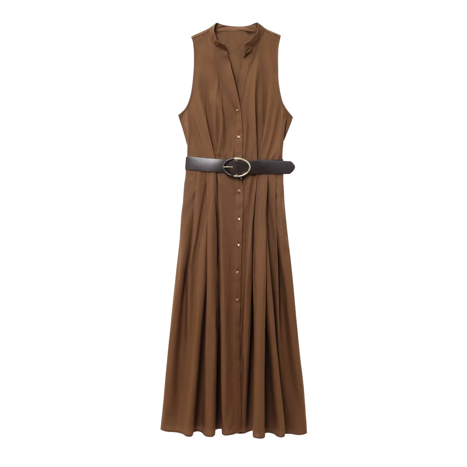 UNIZERA Women's Dress Fashionable and Simple with Belt V-neck Sleeveless Solid Color Temperament Summer New Dress
UNIZERA Women's Dress Fashionable and Simple with Belt V-neck Sleeveless Solid Color Temperament Summer New Dress