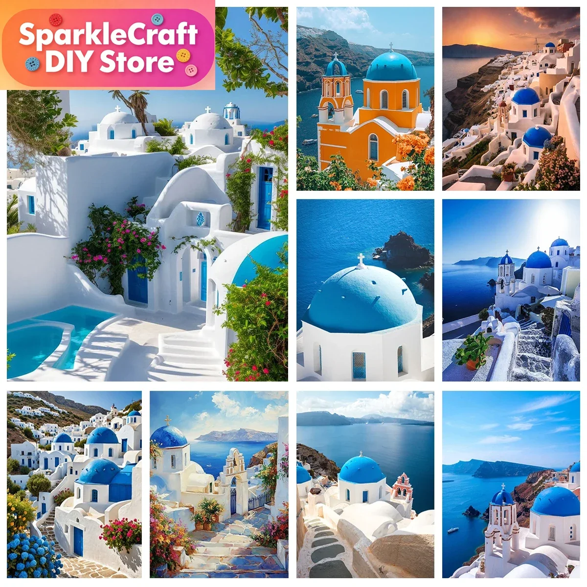 1pc frameless Aegean Sea Blue House Diy Diamond Painting Santorini Coastal Scenery 5D Diamond Embroidery Hand Cross Stitch Home
1pc frameless Aegean Sea Blue House Diy Diamond Painting Santorini Coastal Scenery 5D Diamond Embroidery Hand Cross Stitch Home
