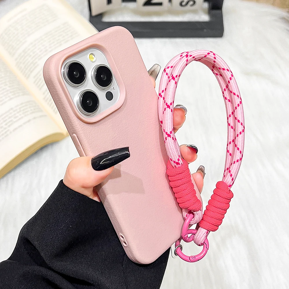 Силиконовый чехол для телефона с ремешком и веревкой для iPhone 13, 17, 11, 15, 12, 14, 16 Pro Max, мягкий кожаный чехол ярких цветов с узором личи
Силиконовый чехол для телефона с ремешком и веревкой для iPhone 13, 17, 11, 15, 12, 14, 16 Pro Max, мягкий кожаный чехол ярких цветов с узором личи