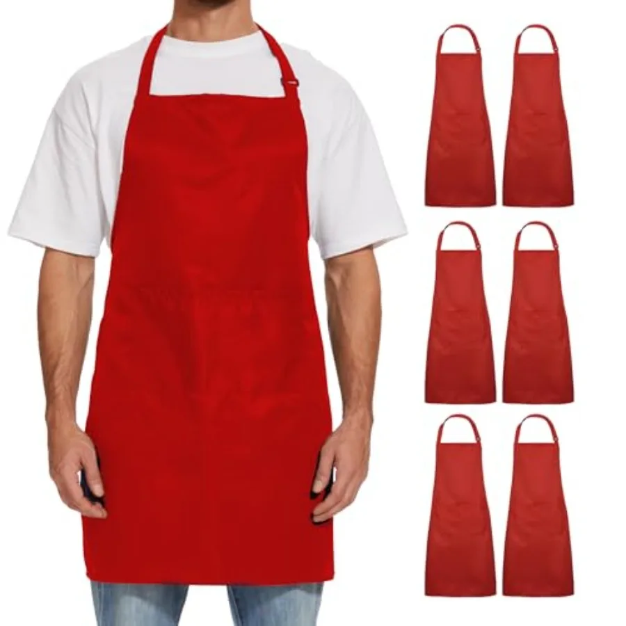 Kitchen Apron for Men and Women - 33" x 27" Oil-and-Water-Resistant with Adjustable Neck Strap and 38" Waist Ties for a Snug Fi
Kitchen Apron for Men and Women - 33" x 27" Oil-and-Water-Resistant with Adjustable Neck Strap and 38" Waist Ties for a Snug Fi