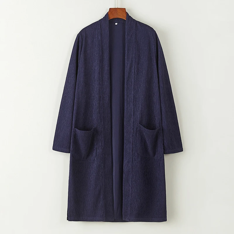 Han Su Style Men's Long Coat Open Cardigan Robe Zen Meditation Layman's Clothing Ethnic Retro Chinese Tang Suit Youth Fashion
Han Su Style Men's Long Coat Open Cardigan Robe Zen Meditation Layman's Clothing Ethnic Retro Chinese Tang Suit Youth Fashion