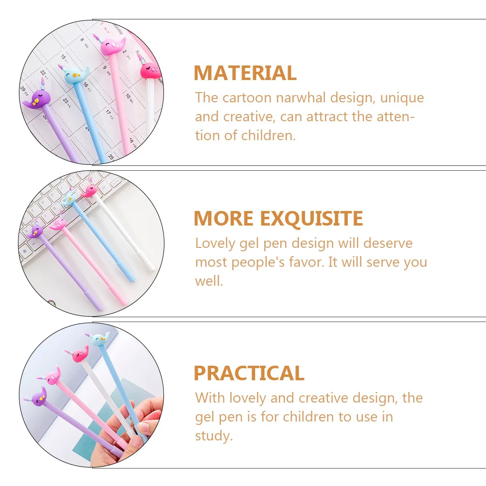 12Pcs Kawaii Narwhal Gel Pens Adorable Student Writing Pens School Office Stationery Smooth Flow Portable Writing Tools
12Pcs Kawaii Narwhal Gel Pens Adorable Student Writing Pens School Office Stationery Smooth Flow Portable Writing Tools