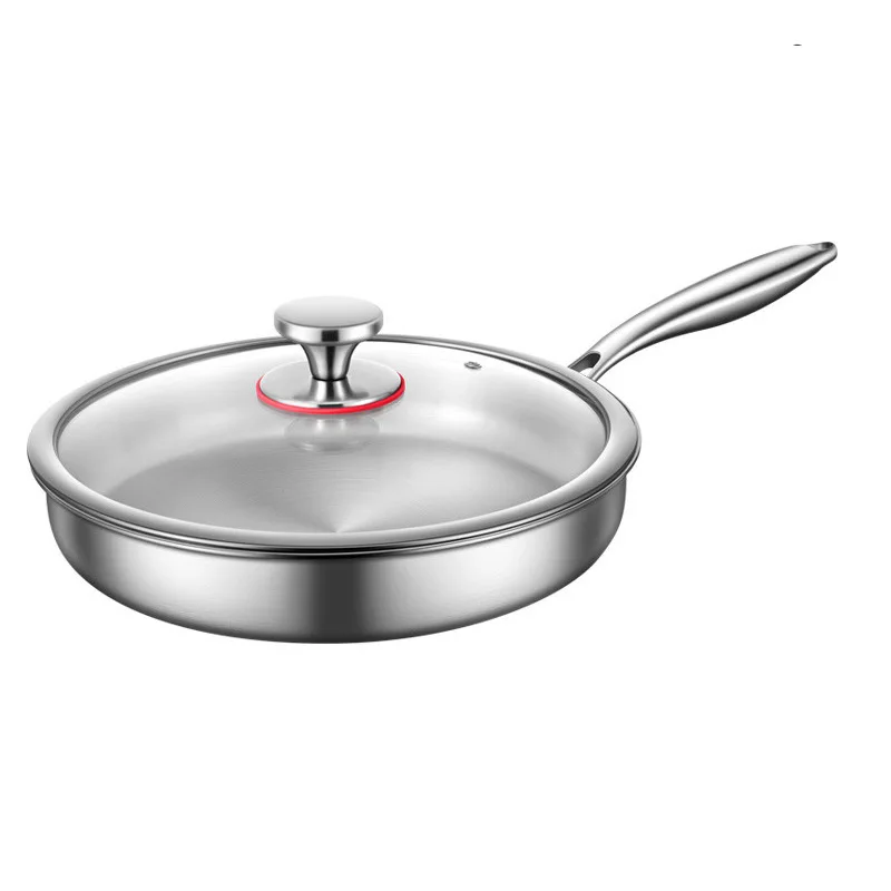 316 Stainless Steel Frying Pan Non Stick Coating Free Induction Cookware For Omelet Steak Home Use Healthy Cooking
316 Stainless Steel Frying Pan Non Stick Coating Free Induction Cookware For Omelet Steak Home Use Healthy Cooking