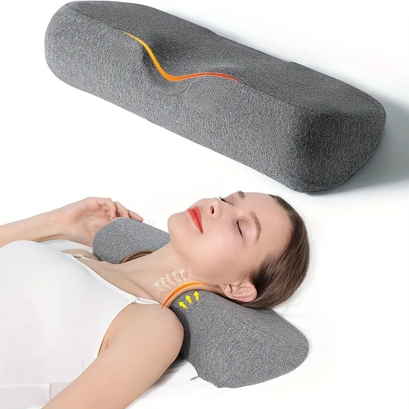 Soft Gray Neck Pillow - Side, Back & Stomach Sleeping Support, Machine Washable Polyester Cover, Pain Relief & Comfort Sleep
Soft Gray Neck Pillow - Side, Back & Stomach Sleeping Support, Machine Washable Polyester Cover, Pain Relief & Comfort Sleep