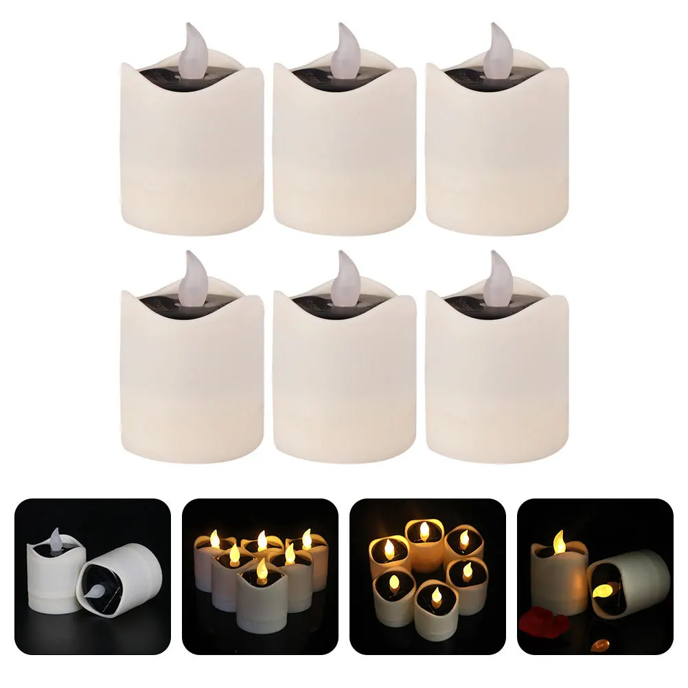 6Pcs Solar Flameless LED Lamps Solar Powered Tealight Outdoor Lights Waterproof for Garden Party Decor LED Lamps
6Pcs Solar Flameless LED Lamps Solar Powered Tealight Outdoor Lights Waterproof for Garden Party Decor LED Lamps
