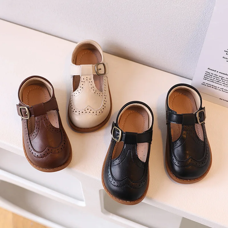 Autumn Spring Girls Casual Shoes Soft Leather Non-slip Outsole Children's Flat Shoes Baby Kids School Shoes
Autumn Spring Girls Casual Shoes Soft Leather Non-slip Outsole Children's Flat Shoes Baby Kids School Shoes