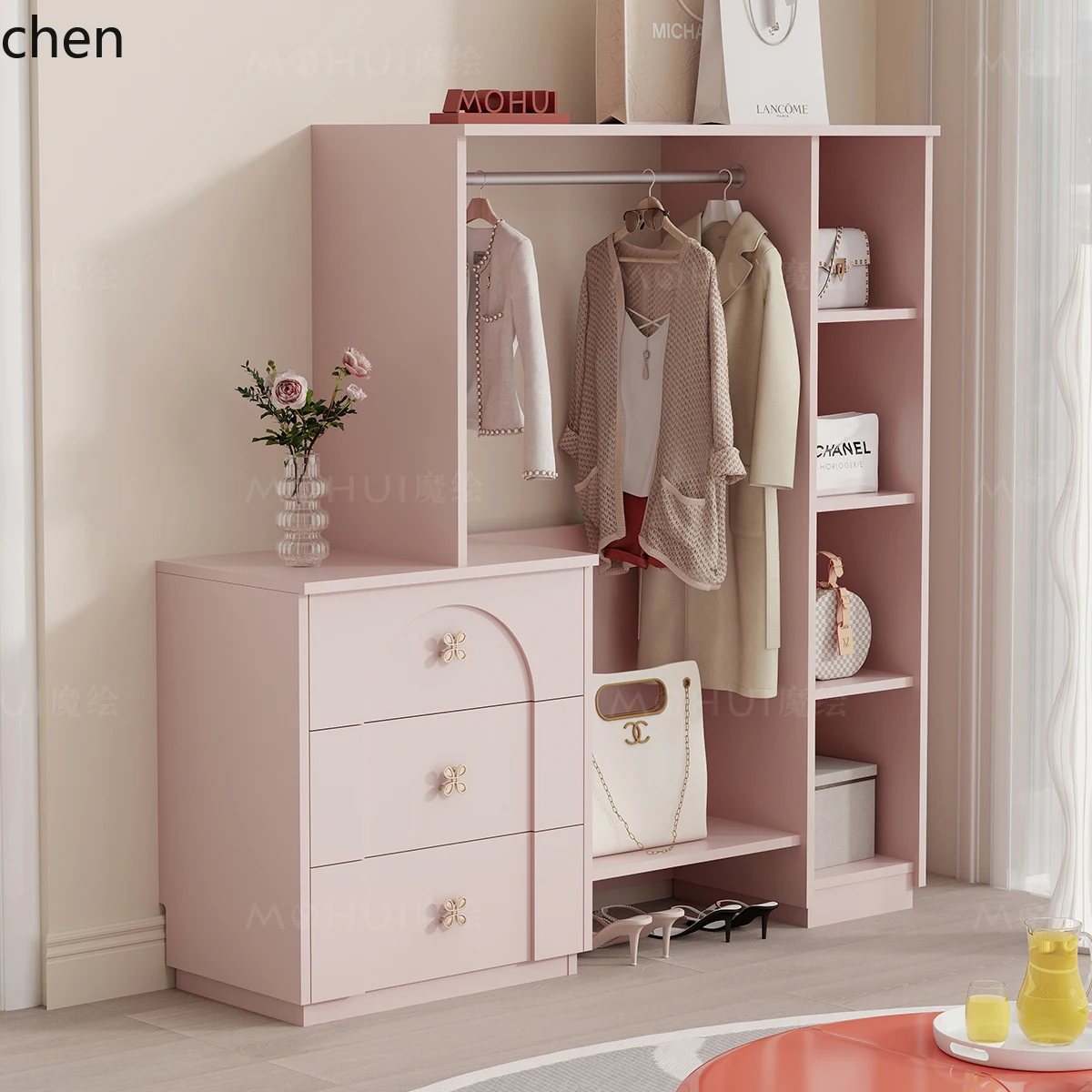 DSA Memphis Style Coat Cabinet Bedroom Floor Cabinet Integrated Storage Clothes Hanging Cabinet
DSA Memphis Style Coat Cabinet Bedroom Floor Cabinet Integrated Storage Clothes Hanging Cabinet