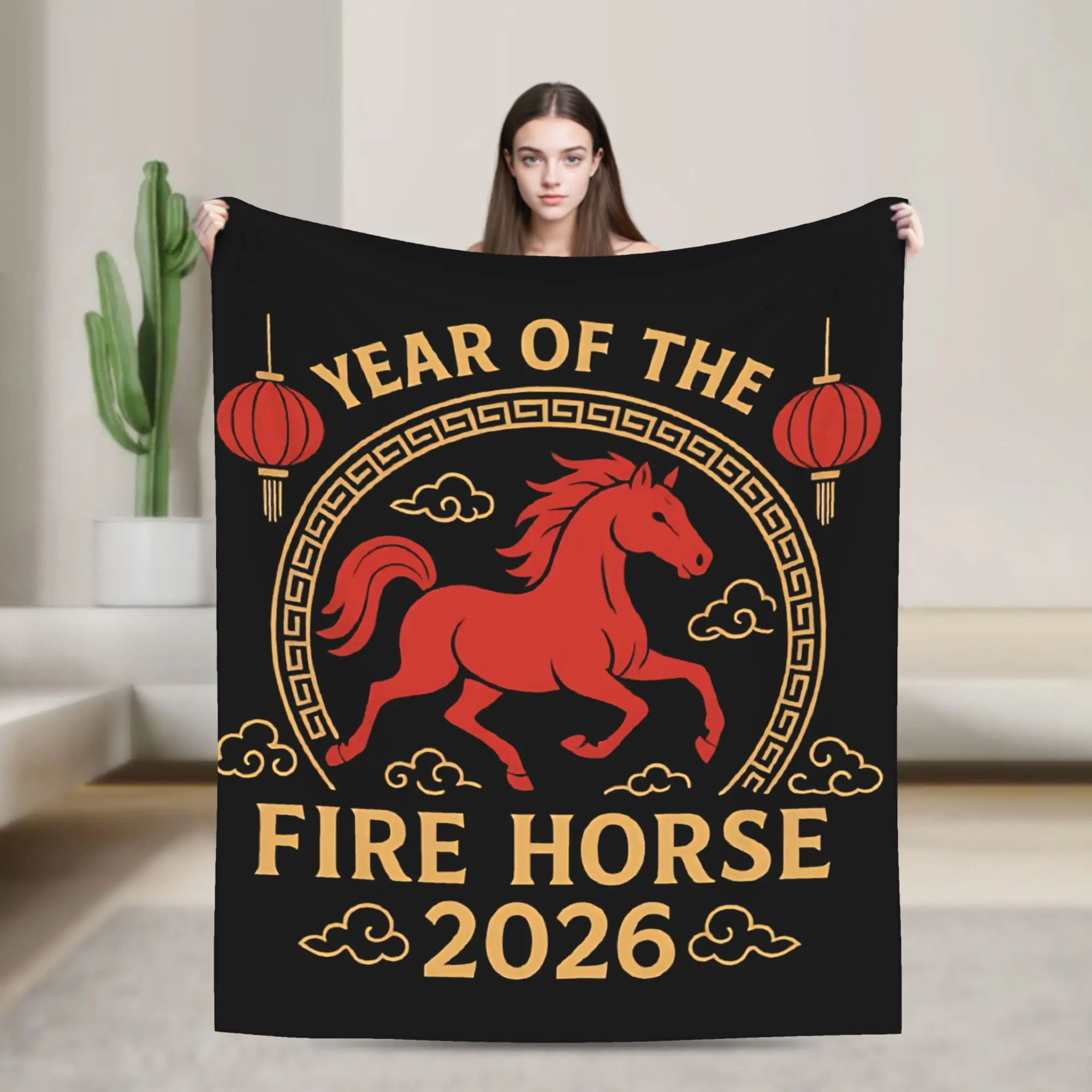 Year of the Fire Horse 2026 Blanket Fuzzy Throw Blanket Summer Air Conditioning Decoration Soft Warm Bedsprea,
Year of the Fire Horse 2026 Blanket Fuzzy Throw Blanket Summer Air Conditioning Decoration Soft Warm Bedsprea,
