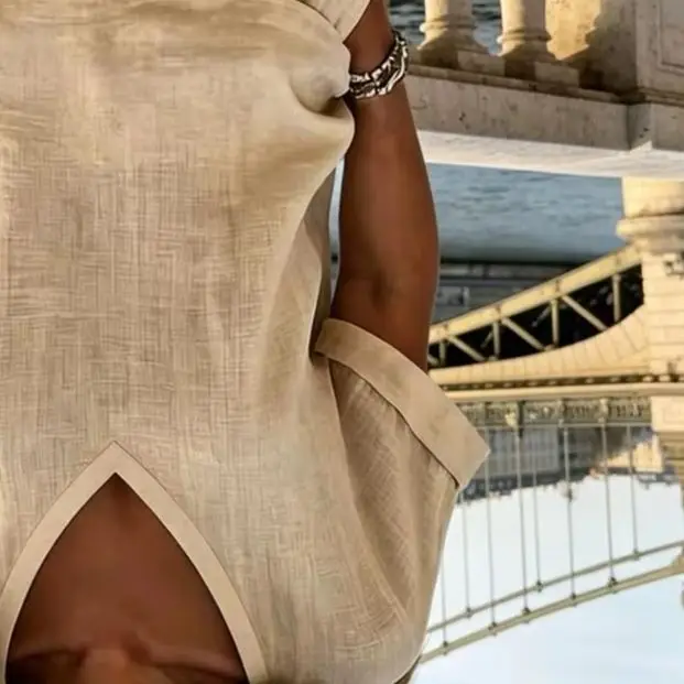 Summer Casual Two Piece Set Women Short Sleeve V Neck Shirt Loose Pocket Shorts Suit Women Beach Holiday Comfortable Outfits
Summer Casual Two Piece Set Women Short Sleeve V Neck Shirt Loose Pocket Shorts Suit Women Beach Holiday Comfortable Outfits