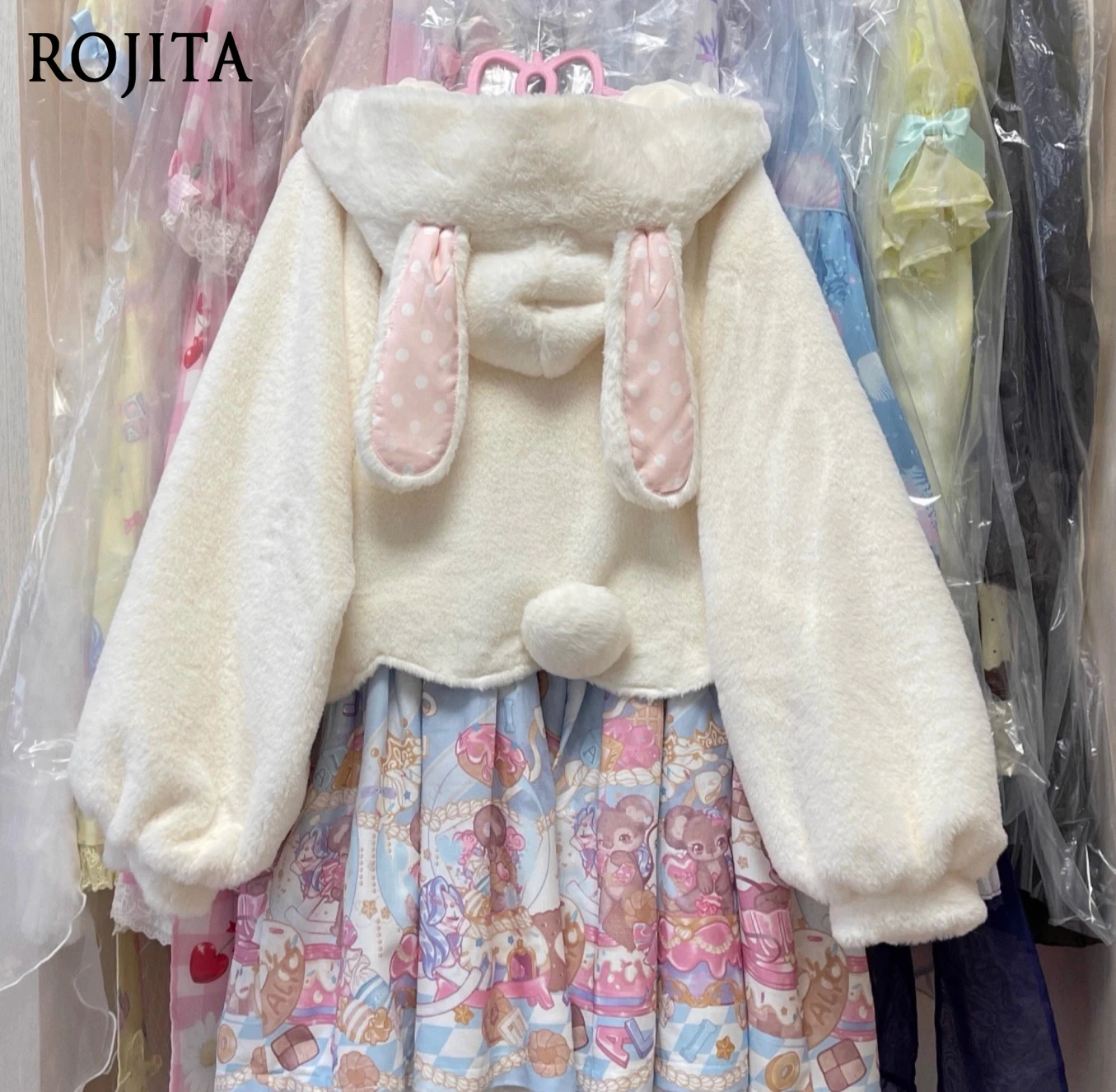 Short Rabbit Coat Original Autumn Winter Matching Soft Girl Cute Rabbit Ear Outerwear Jackets Winter Jacket Women
Short Rabbit Coat Original Autumn Winter Matching Soft Girl Cute Rabbit Ear Outerwear Jackets Winter Jacket Women