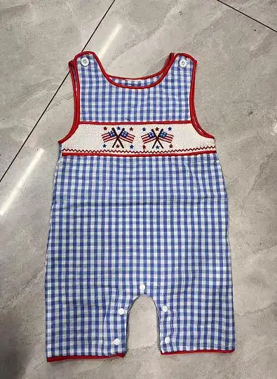 Baby Boys Patriotic Romper Casual Truck Flag Embroidery Plaid Sleeveless Jumpsuit for Newborn Toddler Cute Clothes
Baby Boys Patriotic Romper Casual Truck Flag Embroidery Plaid Sleeveless Jumpsuit for Newborn Toddler Cute Clothes