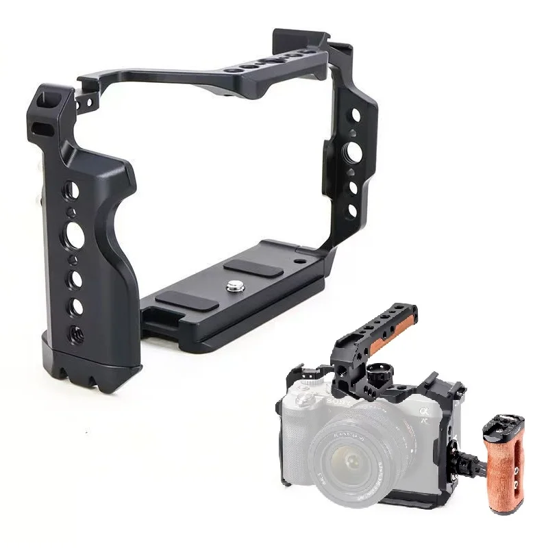 Protective Camera Frame Cage Fit Sony A7C2 ILCE-7CM2 Alpha 7C II, with 1/4-20 &3/8-16 Screw ARRI Locating Hole Video Mount Rig
Protective Camera Frame Cage Fit Sony A7C2 ILCE-7CM2 Alpha 7C II, with 1/4-20 &3/8-16 Screw ARRI Locating Hole Video Mount Rig