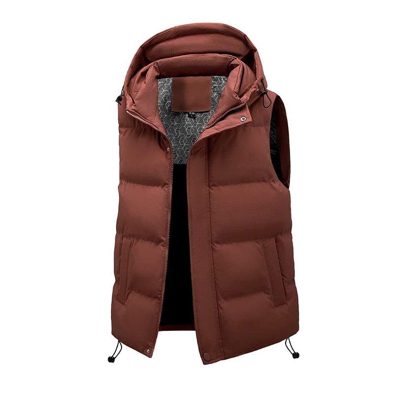 Thick Sleeveless Vest Male Warm Hooded High-quality Vest Winter New Down Cotton Men's Vest Casual and Fashionable Waistcoat
Thick Sleeveless Vest Male Warm Hooded High-quality Vest Winter New Down Cotton Men's Vest Casual and Fashionable Waistcoat