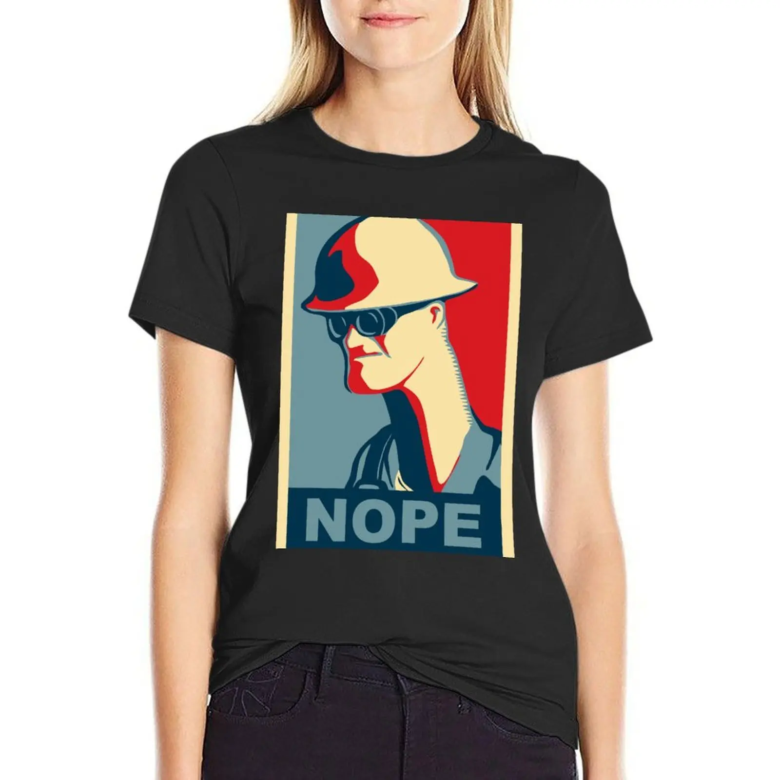 Team Fortress 2 - Engineer Nope.avi T-Shirt summer clothes sports fans summer top tight shirts for Women
Team Fortress 2 - Engineer Nope.avi T-Shirt summer clothes sports fans summer top tight shirts for Women