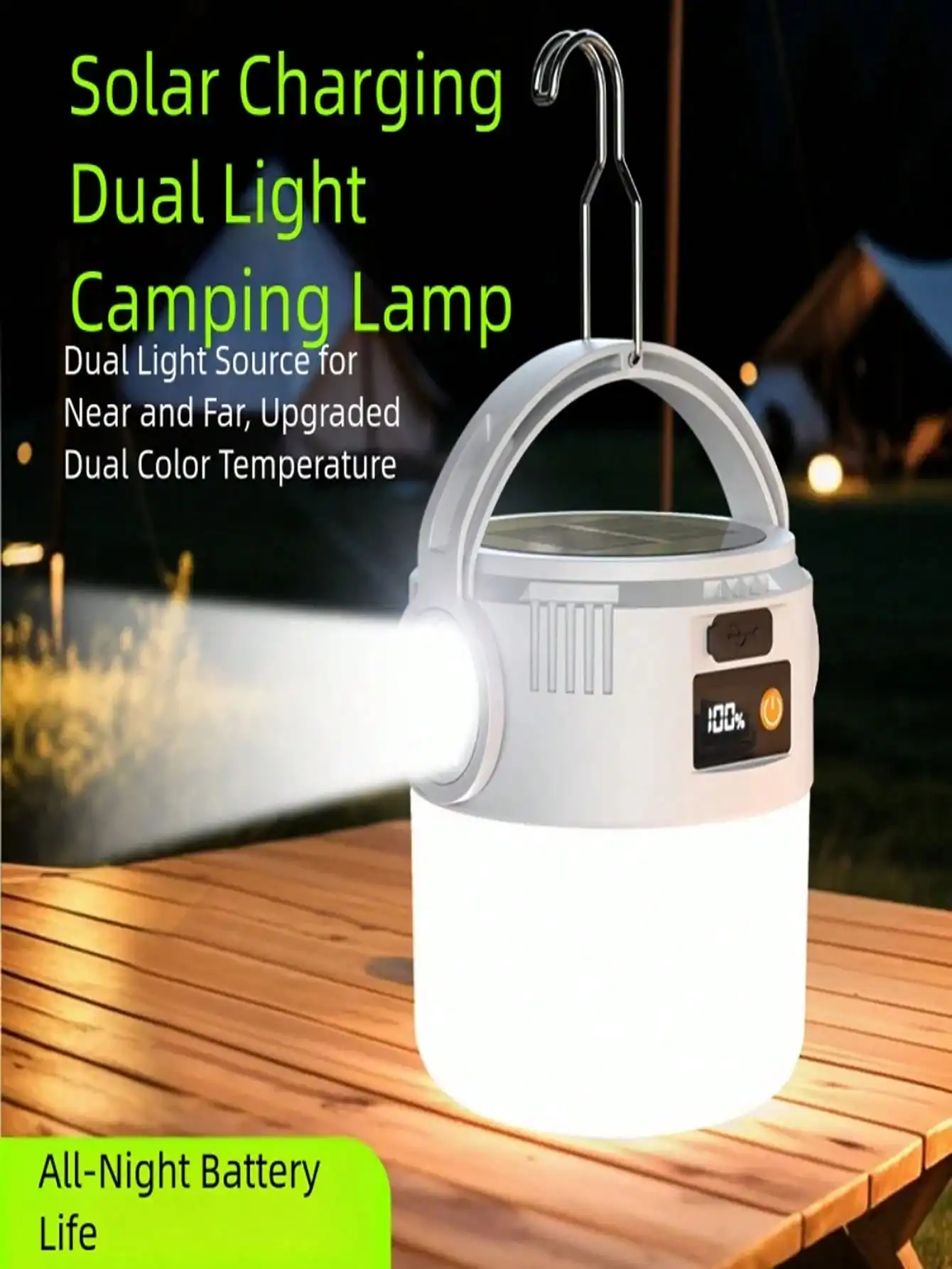 1/2/3PCS 18650-800mAh Solar LED COB Camping Lights,Rechargeable Solar Dual Light Source Lantern Lightweight,Lightweight Camping Lantern USB/Solar Rechargeable Waterproof Lamp,Perfect For Camping And Outdoor Activities Emergency Lamp
1/2/3PCS 18650-800mAh Solar LED COB Camping Lights,Rechargeable Solar Dual Light Source Lantern Lightweight,Lightweight Camping Lantern USB/Solar Rechargeable Waterproof Lamp,Perfect For Camping And Outdoor Activities Emergency Lamp