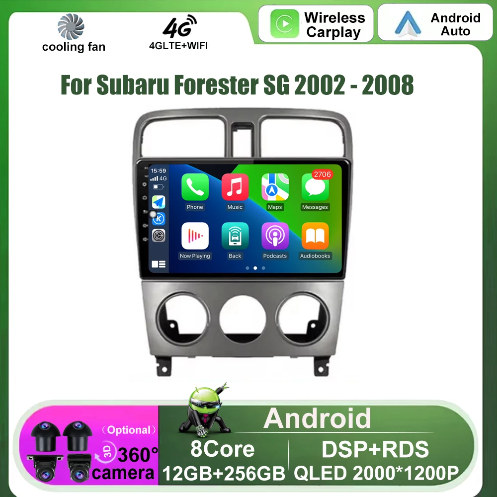 Car Radio Multimedia Player For Subaru Forester SG 2002 - 2008 DSP Autoradio Stereo Carplay Android Auto 2K Screen Head Unit
Car Radio Multimedia Player For Subaru Forester SG 2002 - 2008 DSP Autoradio Stereo Carplay Android Auto 2K Screen Head Unit