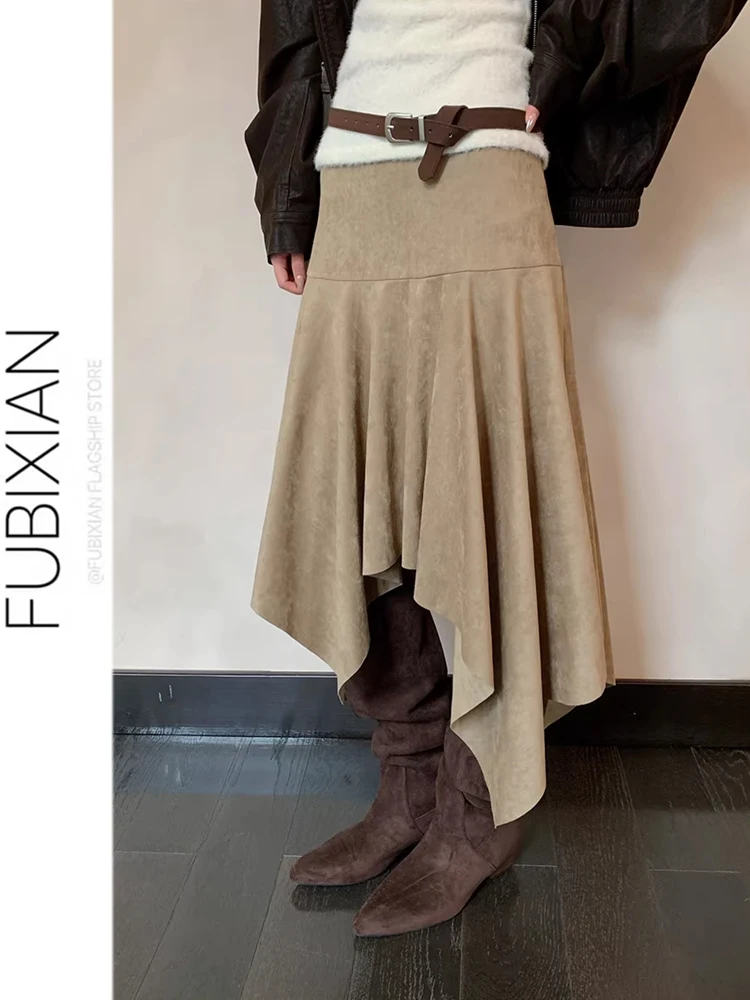 Женская замшевая юбка миди с завышенной талией, мягкая, туманно-коричневая, осенне-зимняя, новая, винтажная, в стиле ретро
Женская замшевая юбка миди с завышенной талией, мягкая, туманно-коричневая, осенне-зимняя, новая, винтажная, в стиле ретро