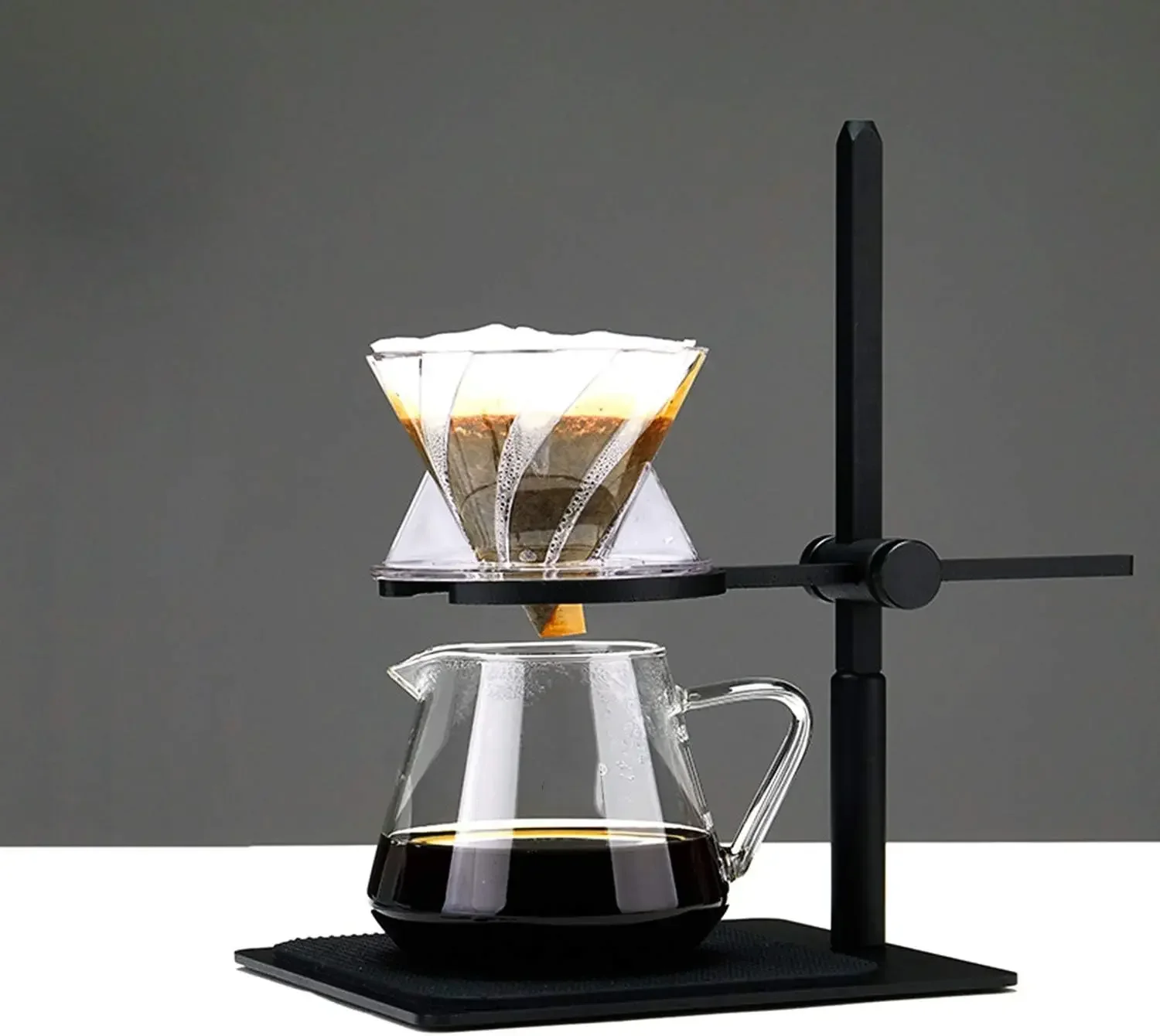 Pour Over Coffee Station Coffee Dripper Stand Adjustable Coffee Filter Holder
Pour Over Coffee Station Coffee Dripper Stand Adjustable Coffee Filter Holder