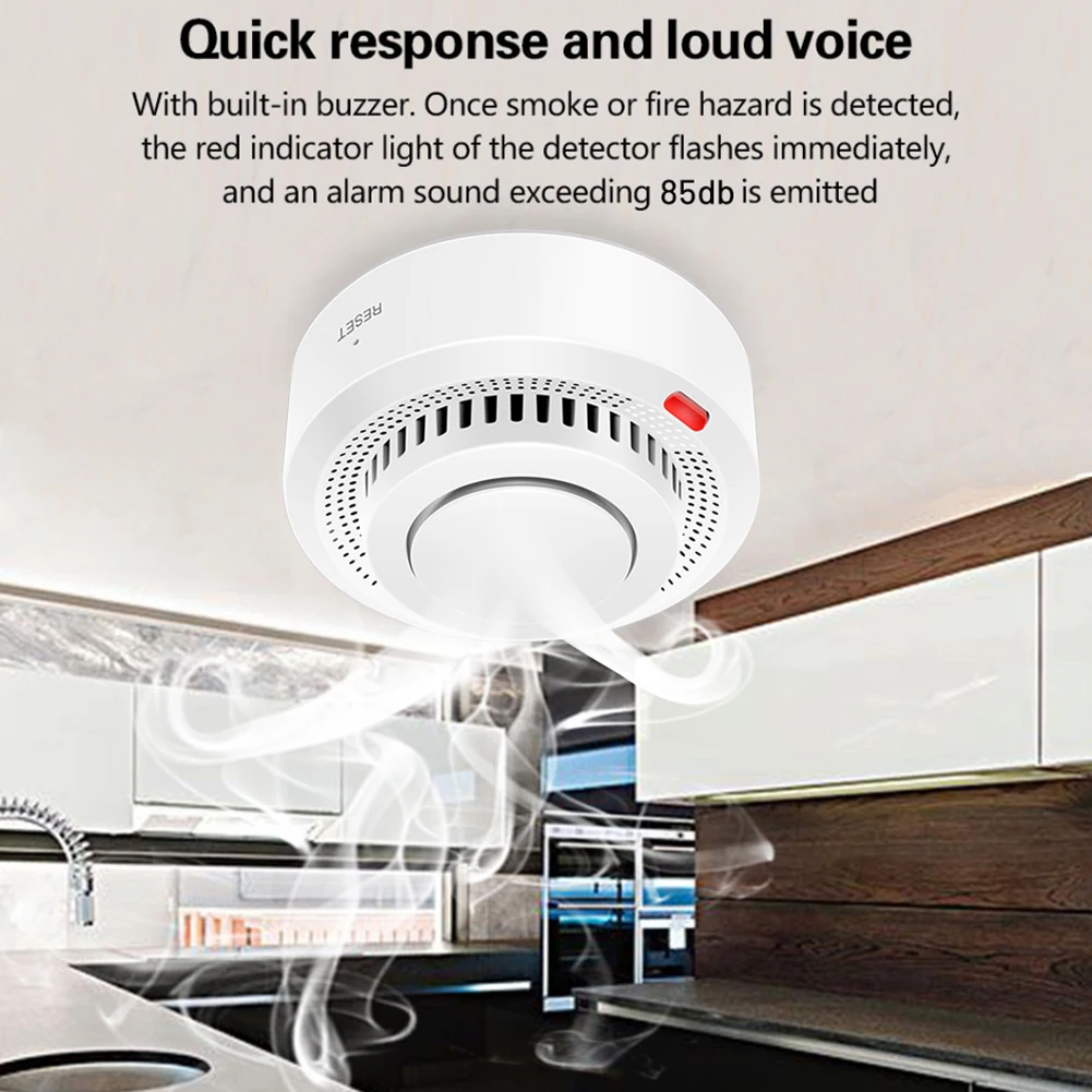 Smart Smog Detector Fire Alarm Wireless WiFi Smog Alarm Family Safety Accessories
Smart Smog Detector Fire Alarm Wireless WiFi Smog Alarm Family Safety Accessories