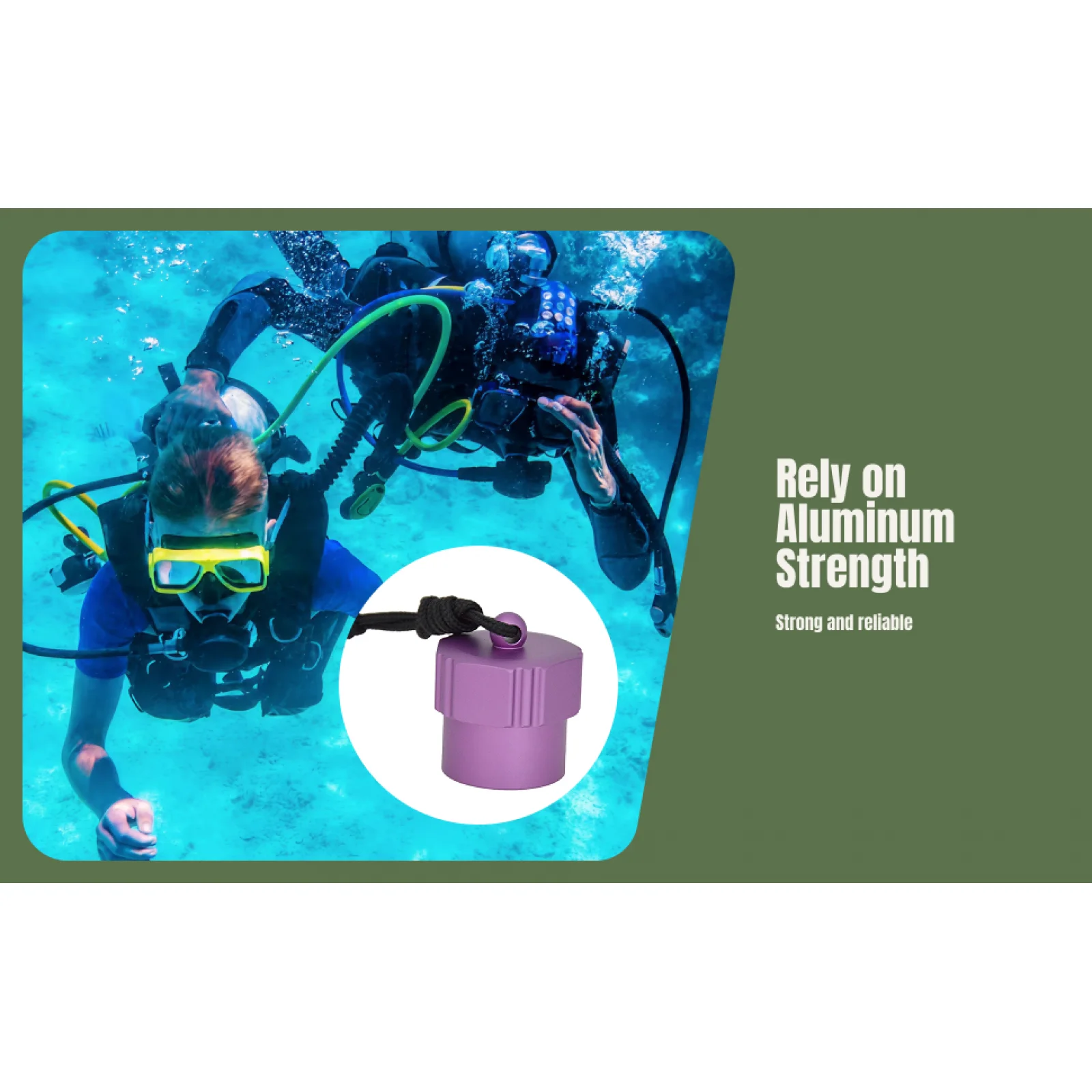 Portable Lanyard Scuba Diving Dust Cap Threaded DIN Valve Plug Protection Cover Durable Aluminum Alloy for Water Sports
Portable Lanyard Scuba Diving Dust Cap Threaded DIN Valve Plug Protection Cover Durable Aluminum Alloy for Water Sports