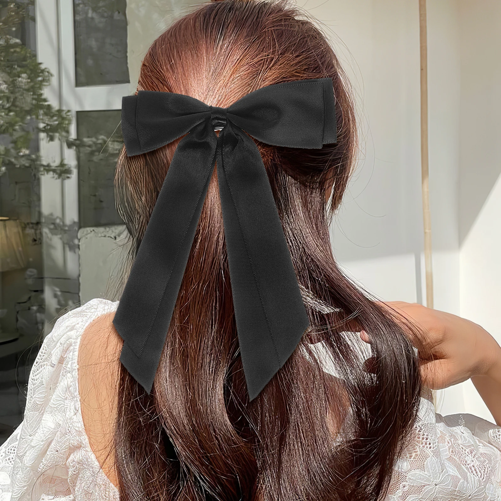 8 pcs Bow Hair Clips Women Girls Polyester Ribbon Barrettes White Long Bows Cute Hair Accessories Teen Stylish Secure Hold Soft
8 pcs Bow Hair Clips Women Girls Polyester Ribbon Barrettes White Long Bows Cute Hair Accessories Teen Stylish Secure Hold Soft