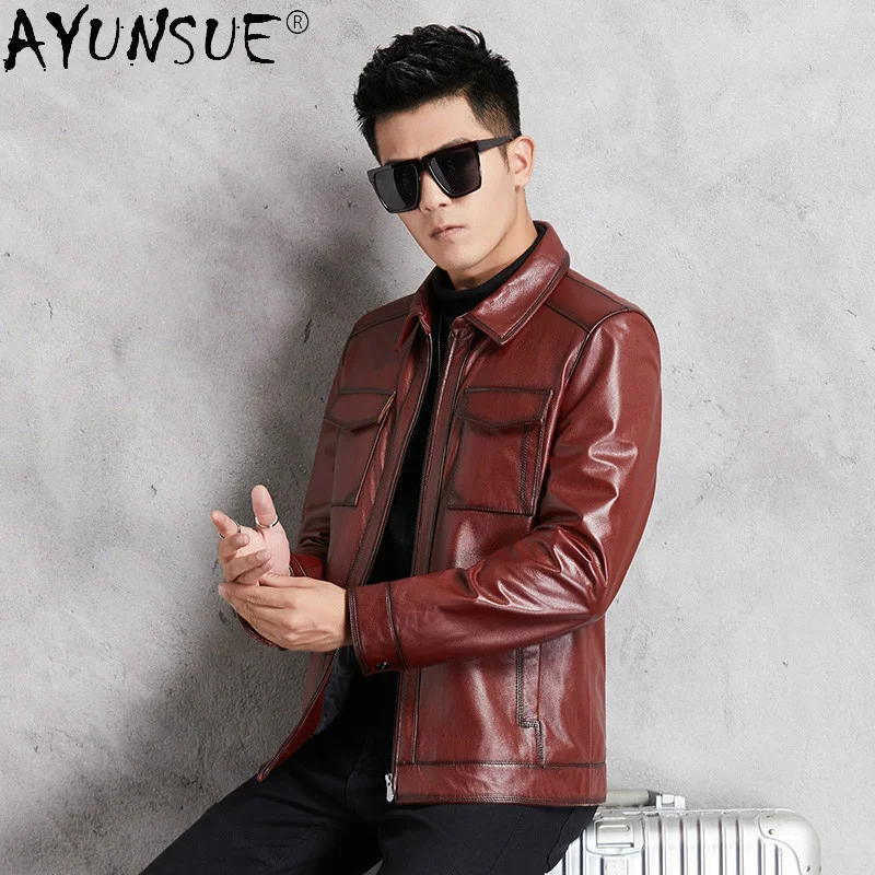 Top Layer Cowhide Genuine Leather Jacket for Men 2023 Autumn 100% Real Cow Coat Fashion Jackets Abrigos
Top Layer Cowhide Genuine Leather Jacket for Men 2023 Autumn 100% Real Cow Coat Fashion Jackets Abrigos