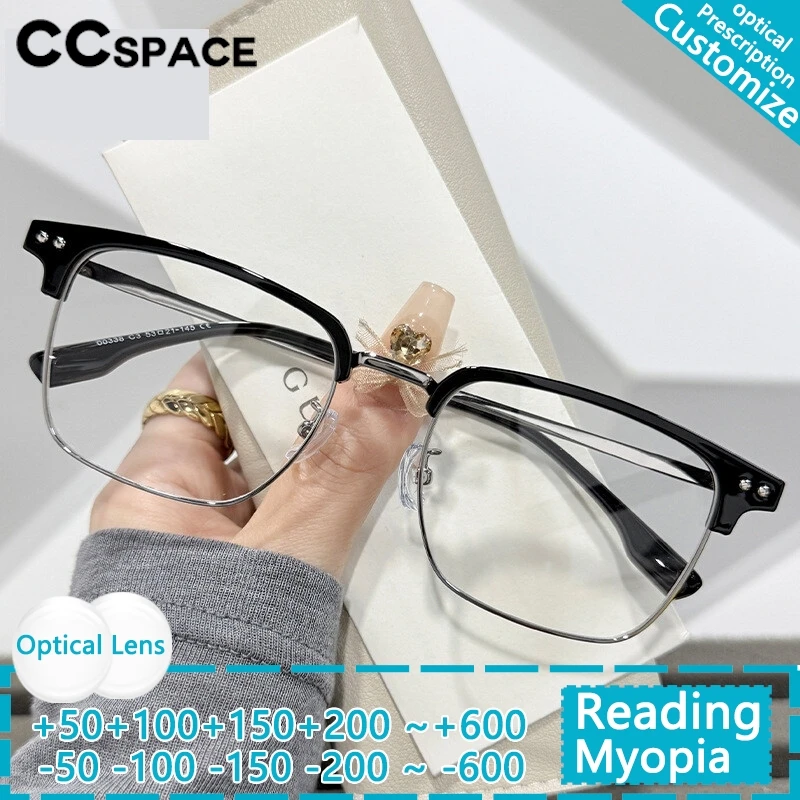 CCspace очки по рецепту винтажные мужские квадратные очки с защитой от синего света близорукость женские оптические очки для чтения по индивидуальному заказу
CCspace очки по рецепту винтажные мужские квадратные очки с защитой от синего света близорукость женские оптические очки для чтения по индивидуальному заказу