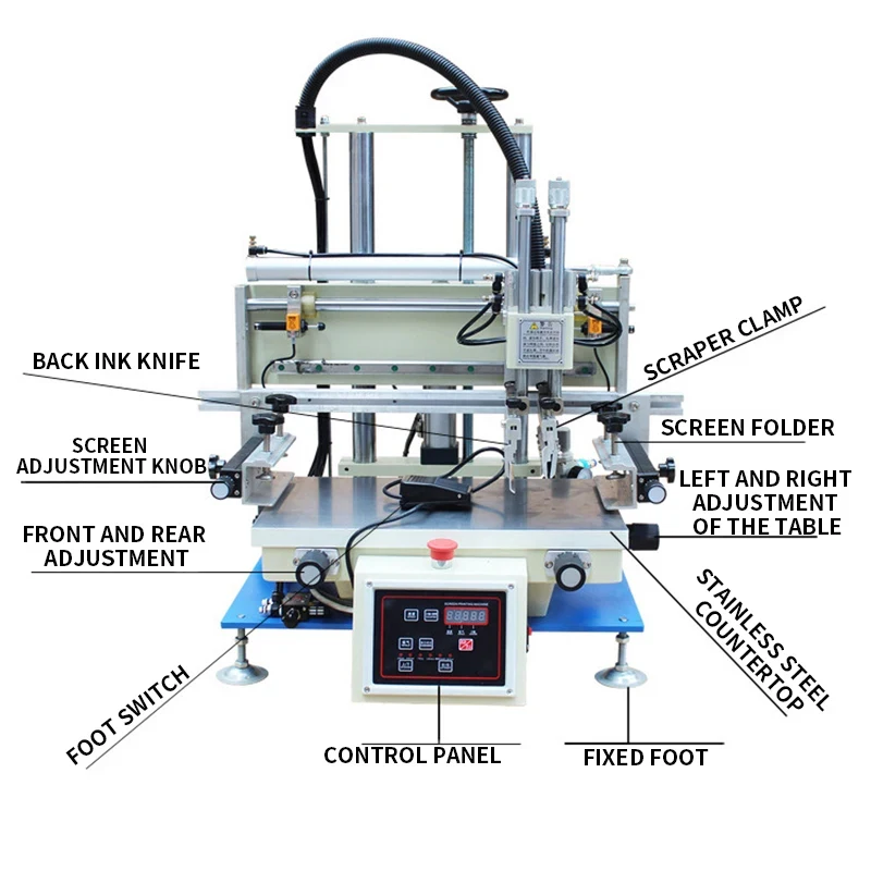 YS3050Y Semi-Automatic Desktop Small Pneumatic Screen Printing Hine Solder Paste Vertical
YS3050Y Semi-Automatic Desktop Small Pneumatic Screen Printing Hine Solder Paste Vertical