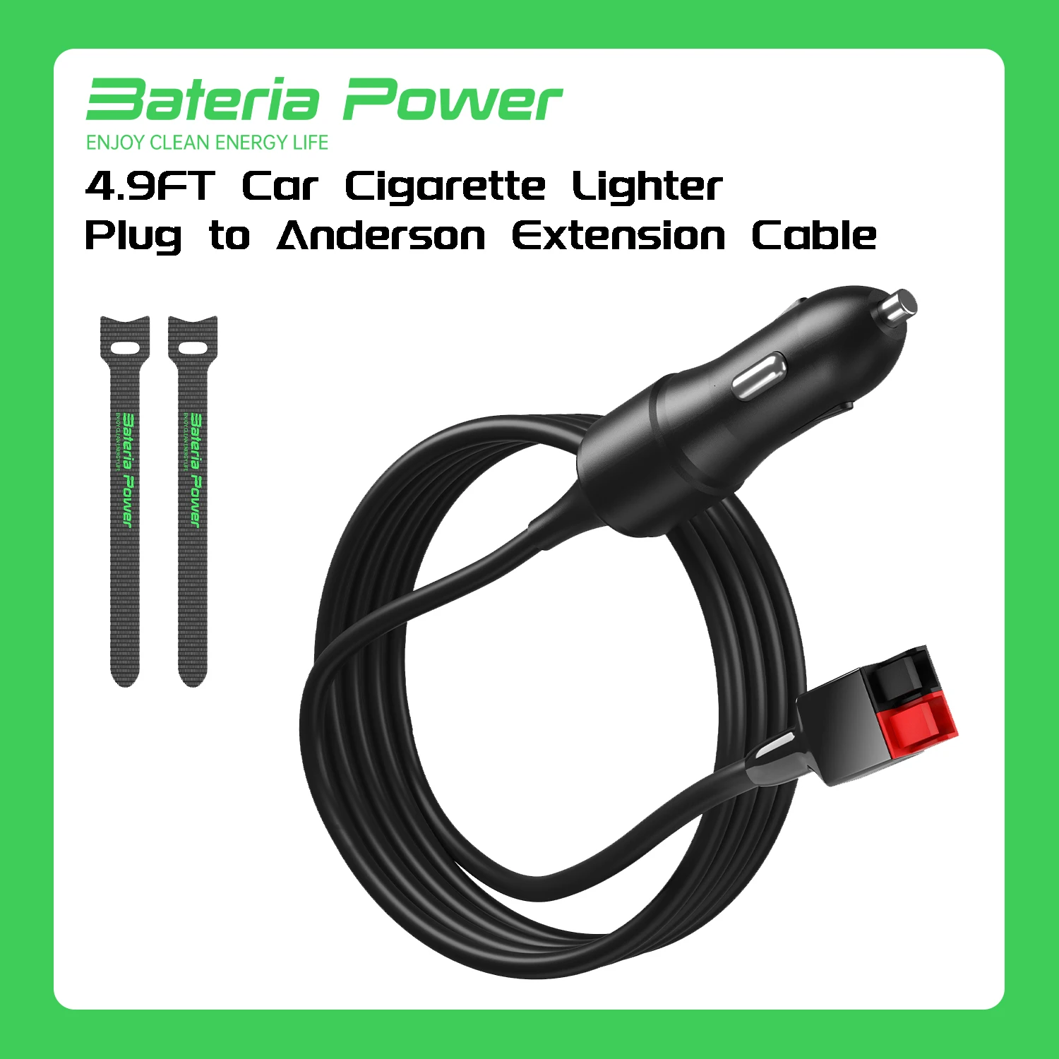 4.9FT Car Cigarette Lighter Plug to Anderson Extension Cable,for Portable Power Station Solar Generator with Anderson Connectors
4.9FT Car Cigarette Lighter Plug to Anderson Extension Cable,for Portable Power Station Solar Generator with Anderson Connectors