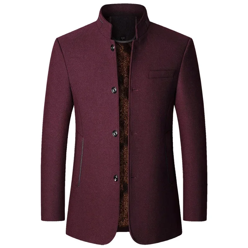 Stand-up Collar Business Casual Suits Coats Male Winter Jackets Coats Men Fleece Woollen Blazers Jackets Cashmere Trench Coats
Stand-up Collar Business Casual Suits Coats Male Winter Jackets Coats Men Fleece Woollen Blazers Jackets Cashmere Trench Coats