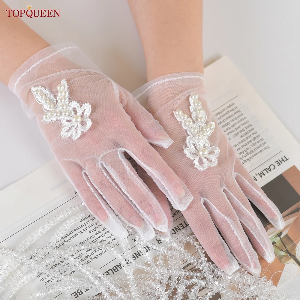 TOPQUEEN Bridal Gloves Pearl Flower Wrist Long Gloves Women'S Wedding Bridal Gloves With Fingers Wedding Accessories T03
TOPQUEEN Bridal Gloves Pearl Flower Wrist Long Gloves Women'S Wedding Bridal Gloves With Fingers Wedding Accessories T03