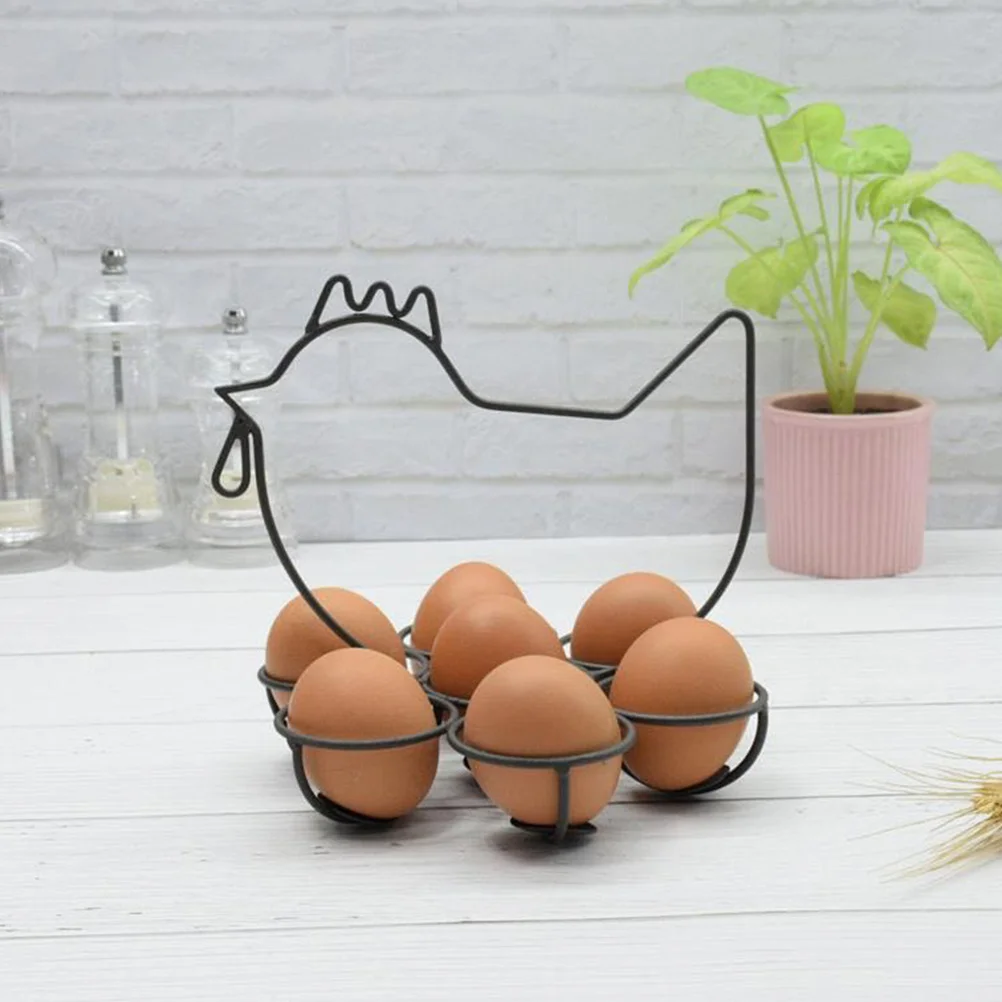 Egg Storage Rack Creative Chicken Design Retro Decor Organizer Black Multi-layer Steady Bottom Egg Holder Kitchen countertop
Egg Storage Rack Creative Chicken Design Retro Decor Organizer Black Multi-layer Steady Bottom Egg Holder Kitchen countertop