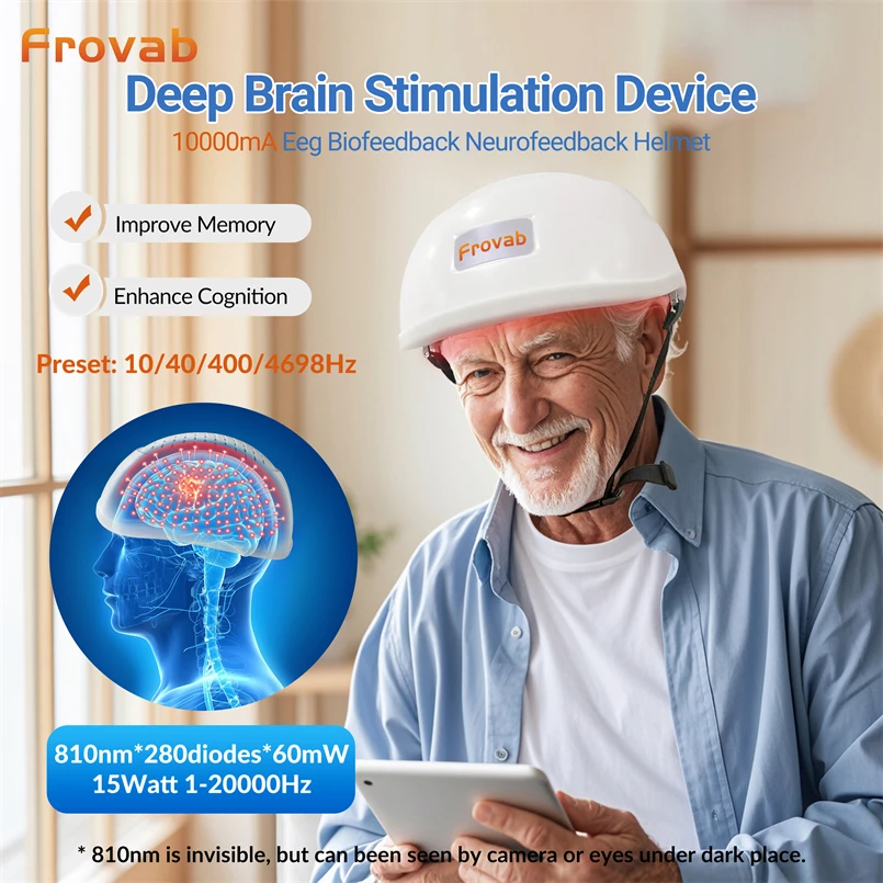 Frovab Alzheimers Products Dementia Products for Elderly Infrared Helmet for Anxiety Depression Safe and Without Side Effect
Frovab Alzheimers Products Dementia Products for Elderly Infrared Helmet for Anxiety Depression Safe and Without Side Effect
