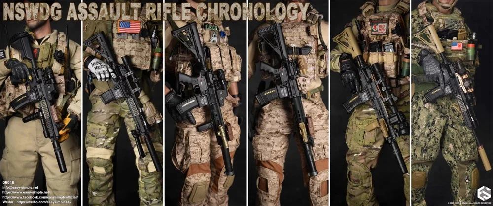 1/6 Easy&Simple ES 06046 Ranger Soldier Seal Mini Toys Model Weapons Set PVC Material Not Real Model For Action Scene Component
1/6 Easy&Simple ES 06046 Ranger Soldier Seal Mini Toys Model Weapons Set PVC Material Not Real Model For Action Scene Component