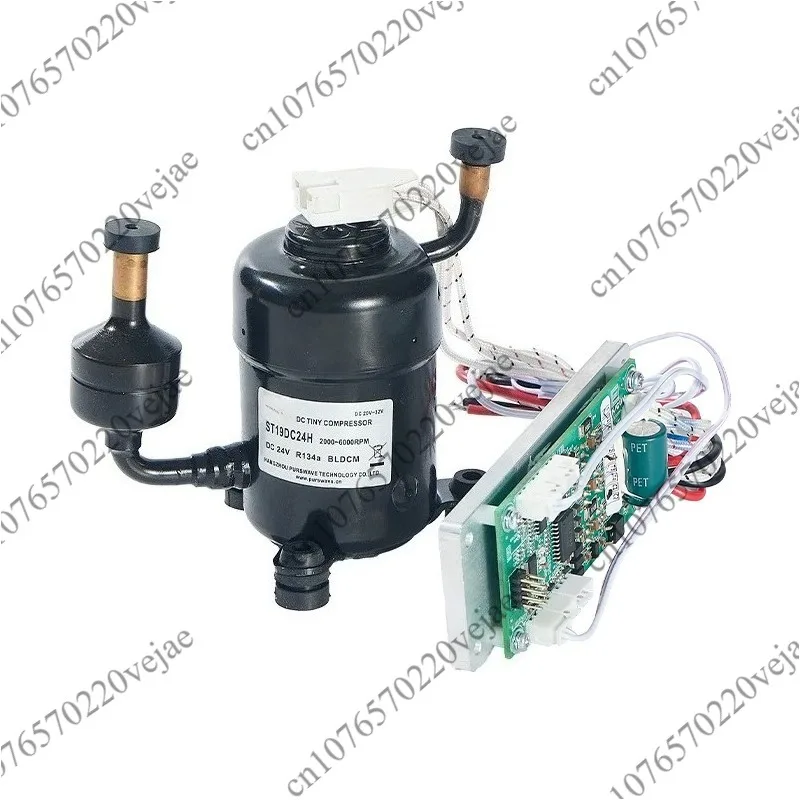 Extra small ST19DC ultra-micro mini compressor DC12V24V48V DC air conditioner water machine cooling capacity 400W
Extra small ST19DC ultra-micro mini compressor DC12V24V48V DC air conditioner water machine cooling capacity 400W
