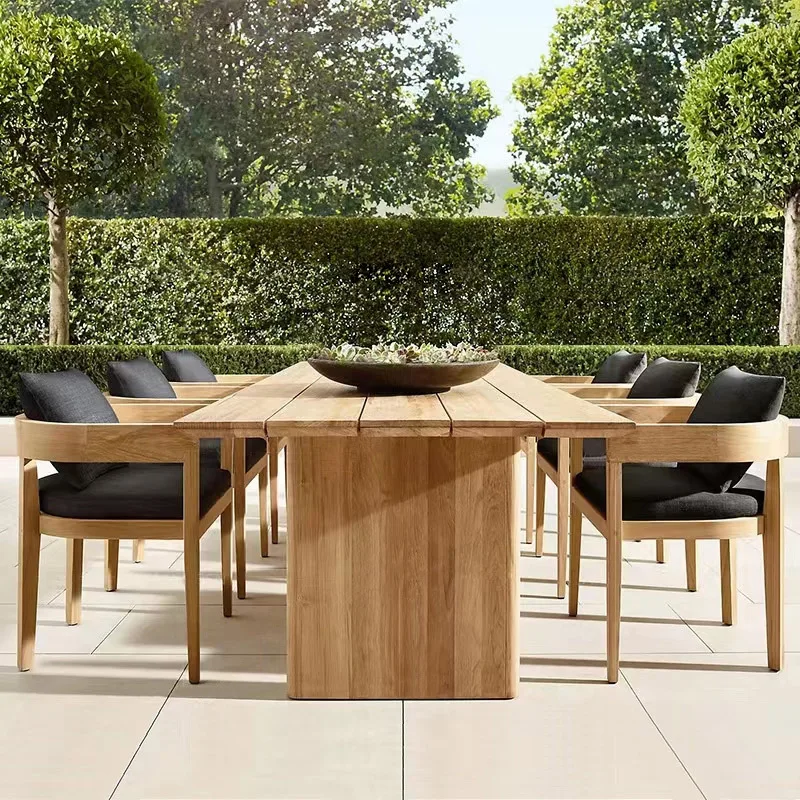 Solid wood dining table and chairs outdoor courtyard preservative teak old villa garden outdoor leisure rattan solid wood
Solid wood dining table and chairs outdoor courtyard preservative teak old villa garden outdoor leisure rattan solid wood