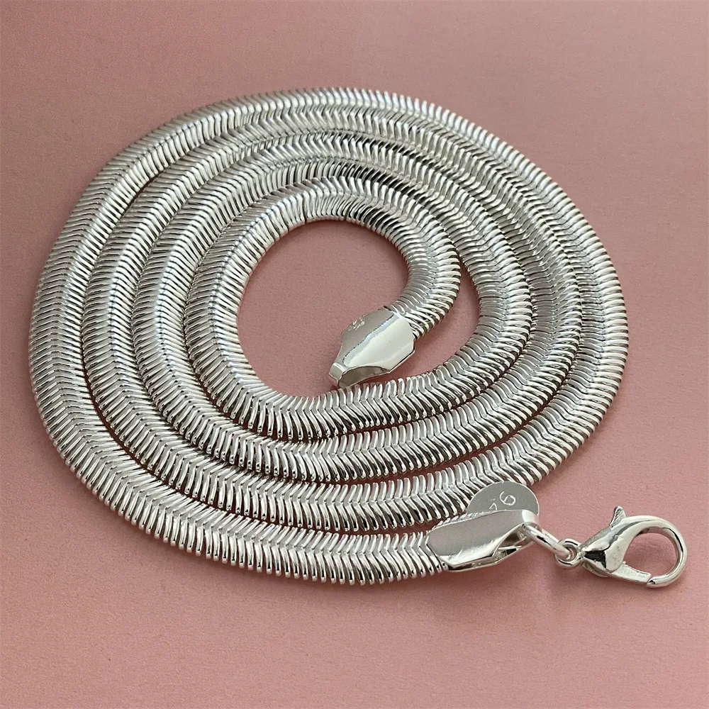 Adjustable Length 40-60CM 6MM Soft Snake Bone Necklace Silver & Gold For Women S925 Sterling Silver Multi-size for All Outfits
Adjustable Length 40-60CM 6MM Soft Snake Bone Necklace Silver & Gold For Women S925 Sterling Silver Multi-size for All Outfits