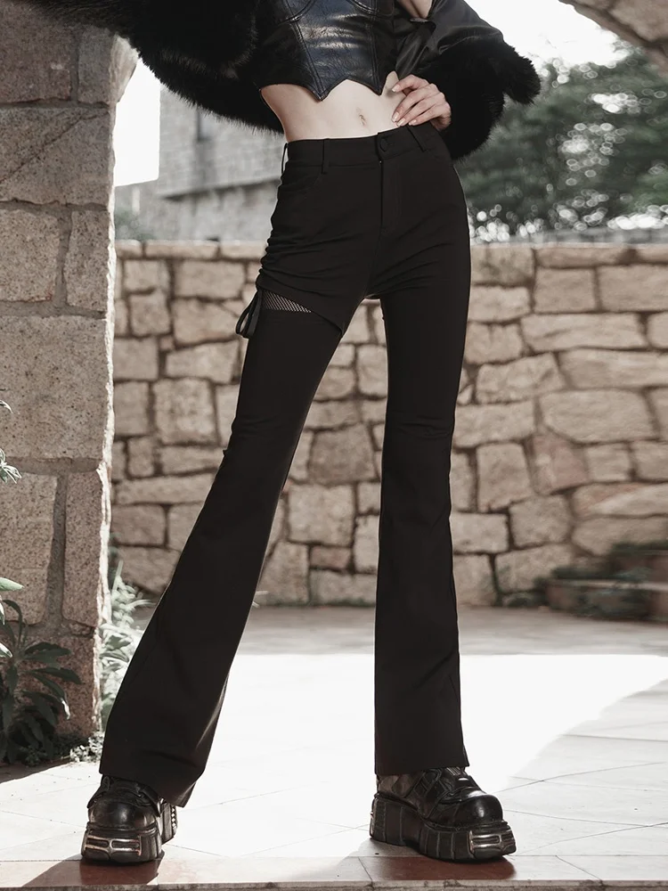 Retro Hong Kong Style High Waist Wide Leg Micro Flared Pants Women's Long Trousers Hole Design Slimming Trendy Jeans
Retro Hong Kong Style High Waist Wide Leg Micro Flared Pants Women's Long Trousers Hole Design Slimming Trendy Jeans