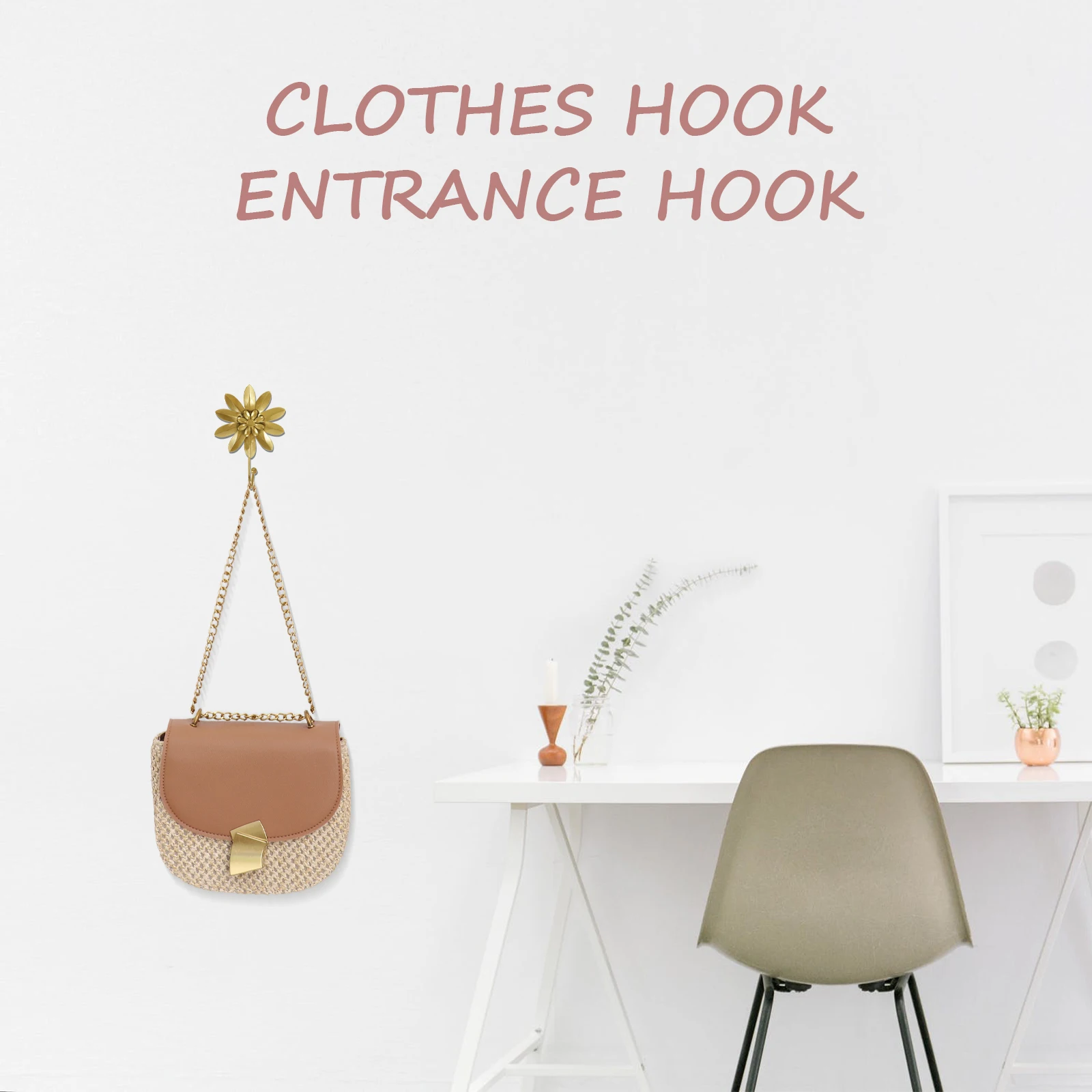 Mini Hook Hangers Wall Decor Golden Metal Hooks for Coats Hats Handbags Umbrellas Bedroom Living Room Dorm Entryway Home Bath
Mini Hook Hangers Wall Decor Golden Metal Hooks for Coats Hats Handbags Umbrellas Bedroom Living Room Dorm Entryway Home Bath