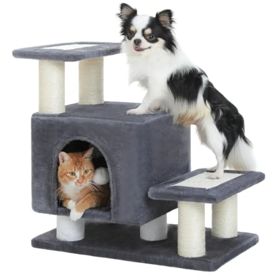 3-in-1 Dog Stairs and Cat Scratching Post with Condo, Pet Steps for High Bed, Sofa, Couch, Tall Cat Tower, High-Strength Board
3-in-1 Dog Stairs and Cat Scratching Post with Condo, Pet Steps for High Bed, Sofa, Couch, Tall Cat Tower, High-Strength Board
