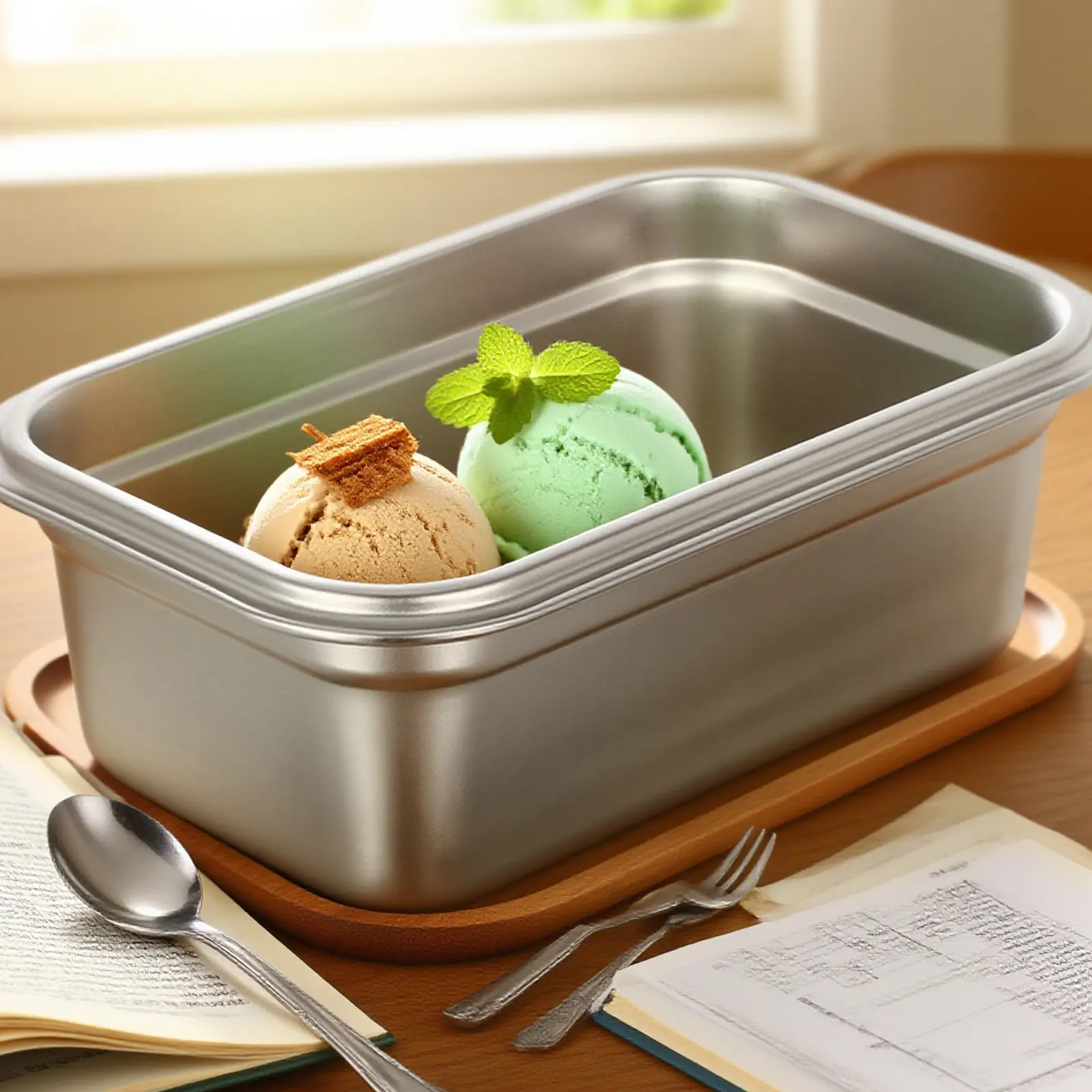 2Pcs Stainless Steel Food Storage Containers Freezer Safe Ice Cream Holder Box Airtight Seal Prevents Freezer Burn Keeps Texture
2Pcs Stainless Steel Food Storage Containers Freezer Safe Ice Cream Holder Box Airtight Seal Prevents Freezer Burn Keeps Texture