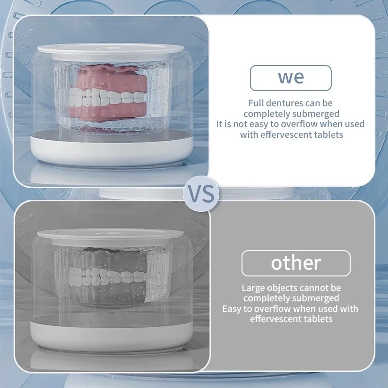 Ultrasonic Cleaner Machine, Automatic Denture Cleaner USB Rechargeable Cleaner with Cleaner, 3 Modes, for All Dental Appliance
Ultrasonic Cleaner Machine, Automatic Denture Cleaner USB Rechargeable Cleaner with Cleaner, 3 Modes, for All Dental Appliance