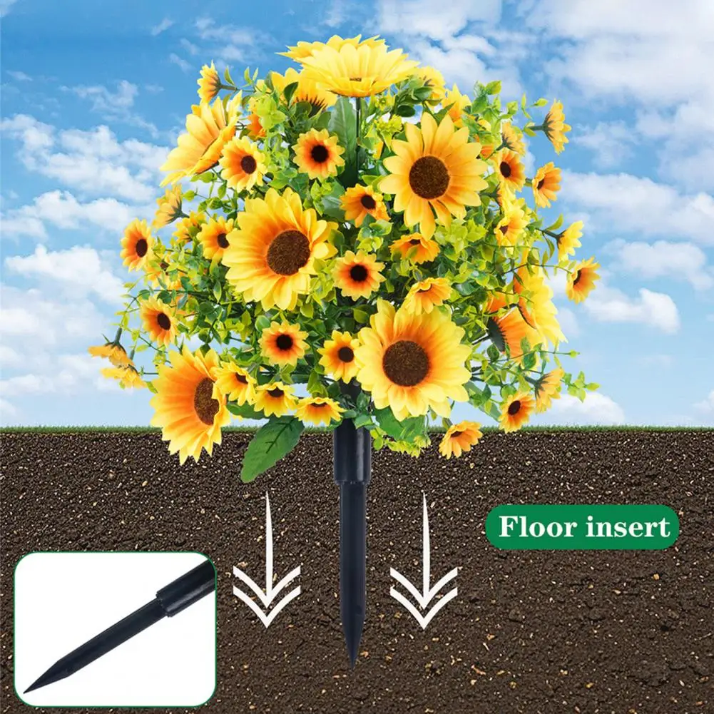 Bright Yellow Artificial Sunflowers All-weather Sunflower Decorations All-weather 22 Inch Artificial for Outdoor for Yard
Bright Yellow Artificial Sunflowers All-weather Sunflower Decorations All-weather 22 Inch Artificial for Outdoor for Yard